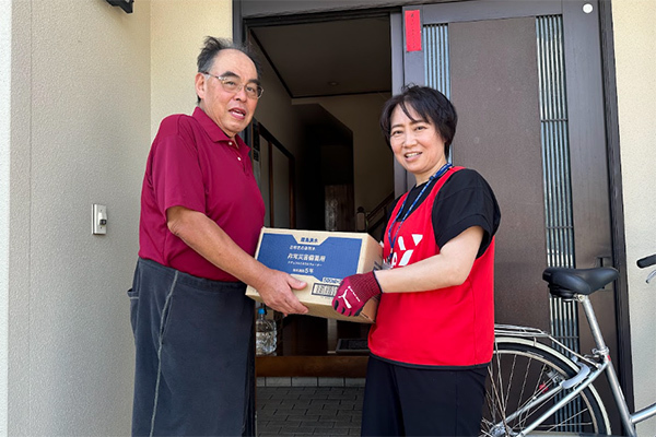 物資提供の様子