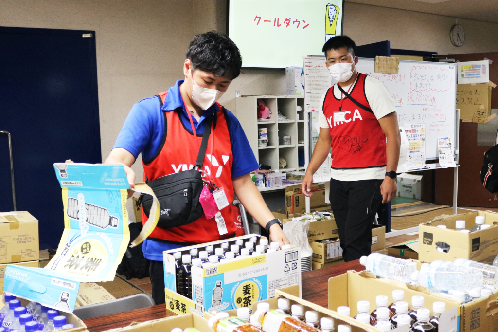 避難所運営の様子