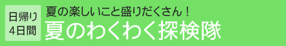 夏のわくわく探検隊