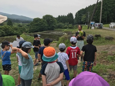 ＴＫＵかたらんね田植えバスツアー説明