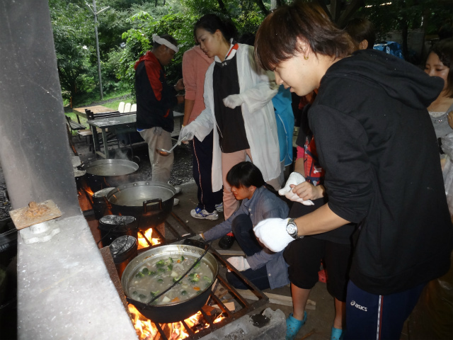 野外炊飯