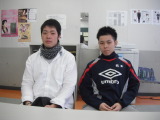老人ケア科卒業生の2人