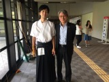 岡学院長とともに
