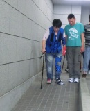 スロープ下りてます